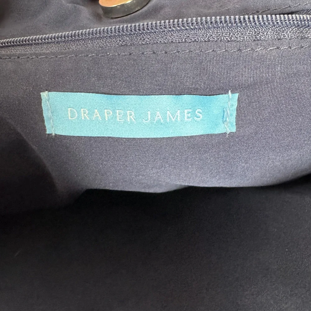 Draper James Everyday Straw Bag Tote With Floral Scarf Preppy‎ Beach Summer New